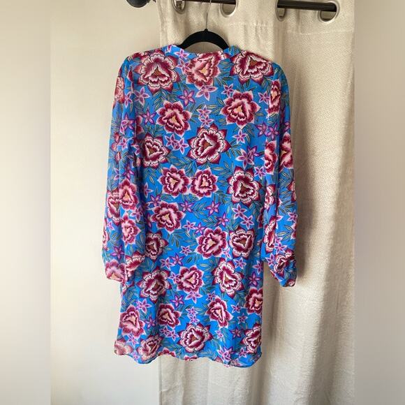 Cabi Primrose Dress Spring Dress size‎ small floral chiffon puff sleeve 5612 - Picture 4 of 7